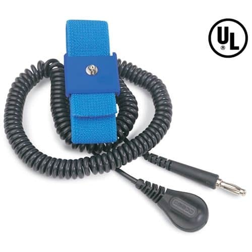 WRIST STRAP, ELASTIC, ADJ, 6' CORD, 4MM,