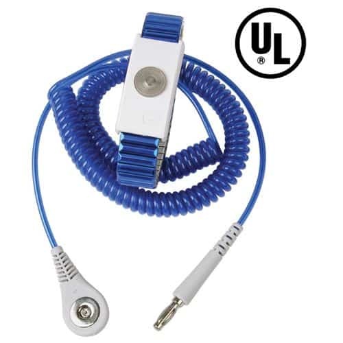 WRIST STRAP, JEWEL, ADJ METAL, MAGSNAP, SAPPHIRE, 12' CORD