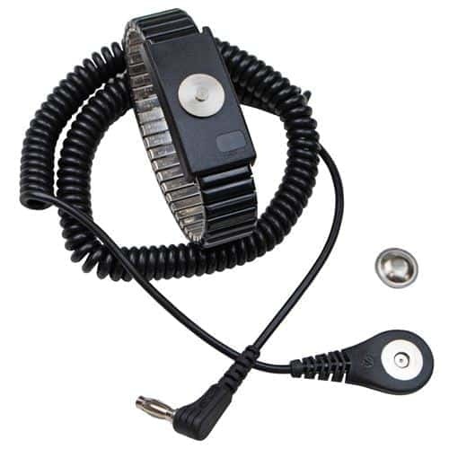 WRIST STRAP, JEWEL, MAGSNAP, ADJ METAL, ONYX, 6' ANGLE CORD