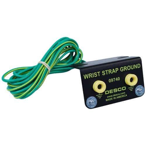GROUND, WRIST STRAP, BENCH MOUNT, W/4MM STUDS