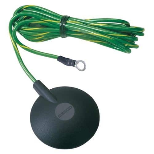 CORD, GROUND, MAT, 10MM STUD, NO RESISTOR, 15'