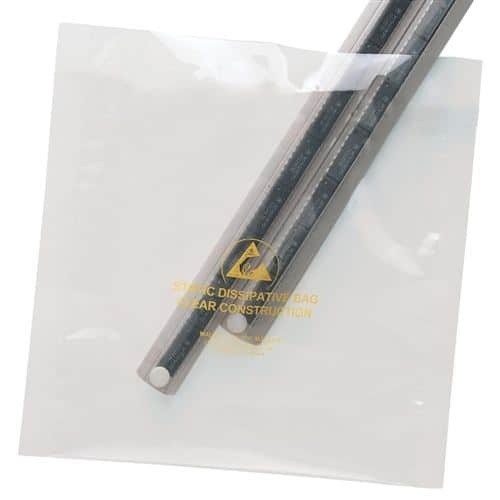 BAG, STATFREE, CLEAR 8''x10'', 100 EA/PACK