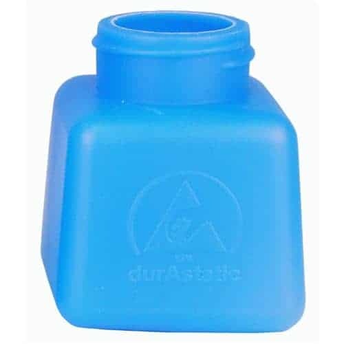 BOTTLE ONLY, BLUE, DURASTATIC DISSIPATIVE, HDPE, 4 OZ