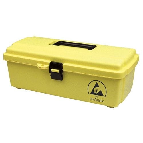 TOOL BOX, DISSIPATIVE, YELLOW DURASTATIC