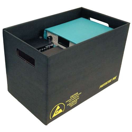 STORAGE CONTAINER, 21-7/8 X 18-7/8 X 8 IN ESD