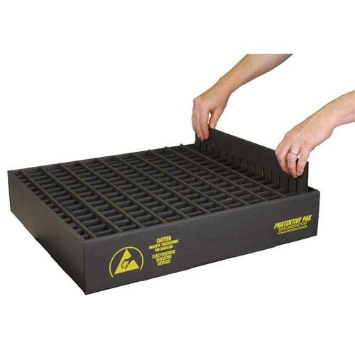INPLANT HANDLER, ADJUSTABLE, 50 CELL, 4 x 1-3/4 x 3-1/2 IN ESD