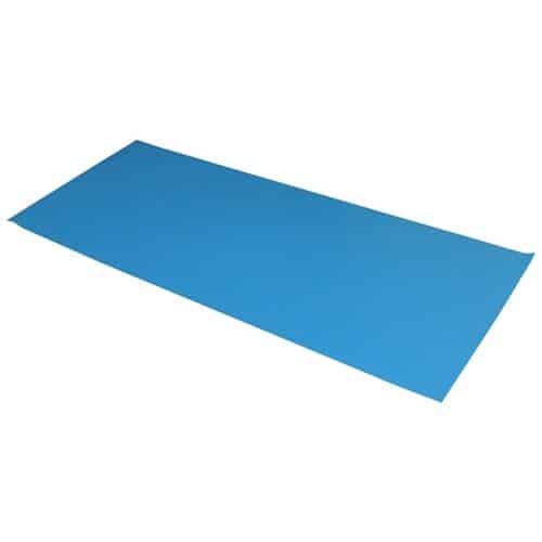 DUAL LAYER RUBBER MAT, LIGHT BLUE 0.060''x30''x60'', W/GRND