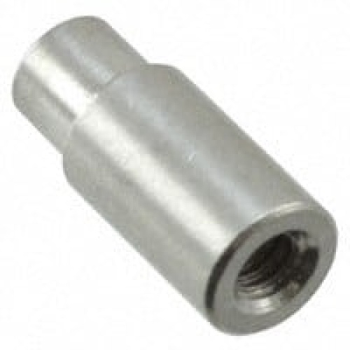 STANDOFF Swage 2-56 RND .250h .156od Shoulder .109 Brass/Nic - PK/100