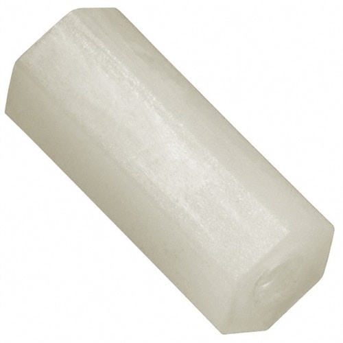 Stand Off Threaded Nylon, Female .625 Length 4-40 Thread - PK/100