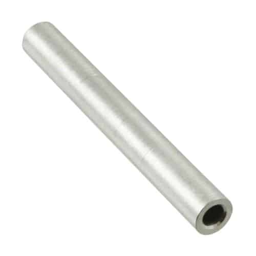 SPACER RND #6 2.0L .250od, Alum Clear Iridite - PK/50
