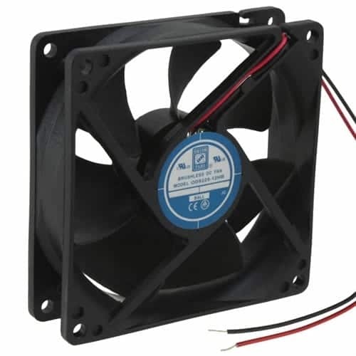 Fan 92mmx25mm 12vdc W/wire Leads Ball Bearing