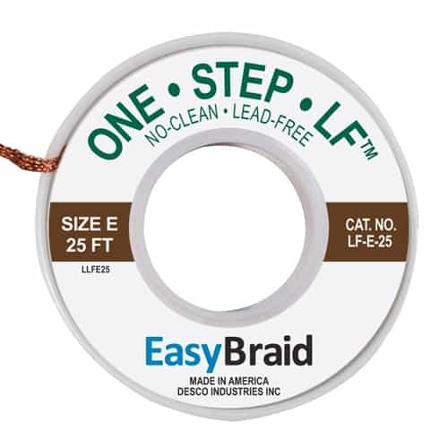 DESOLDERING BRAID, LEAD FREE, .125" X 25 ft