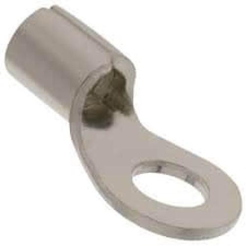 Terminal Ring Tongue 12-10 Awg. Stud 10. Non-insulated Butted. PK/100