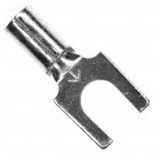 Terminal Fork Block 16-14 Awg. Stud 10. Non-insulated Butted. PK/100