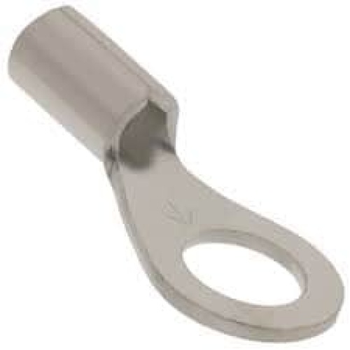 Terminal Ring Tongue 16-14 Awg. Stud 10. Non-insulated Butted. PK/100