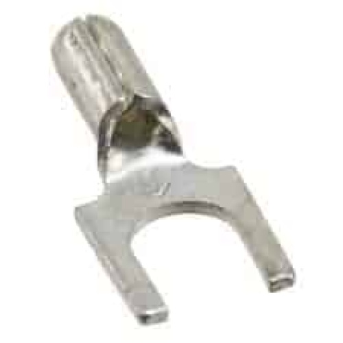 Terminal Fork Block 22-18 Awg. Stud 10. Non-insulated Butted. PK/100