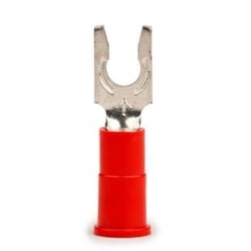 Terminal Fork Lock 22-18 Awg. Stud 6. Insulated Nylon. PK/100