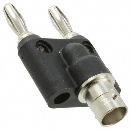 ADAPTOR Coaxial BNC F to Dble Banana Plug
