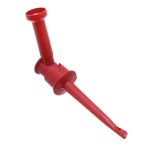 TEST CLIP Minigrabber RED w/Banana Jack
