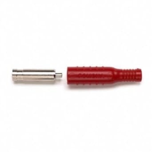 Banana Jack Do-it-yourself Inline W/ Flexible Boot RED PK/10