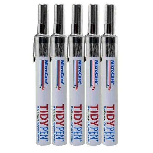 MicroCare TidyPen2 Adhesive & Label Remover, 5 Pens/Box