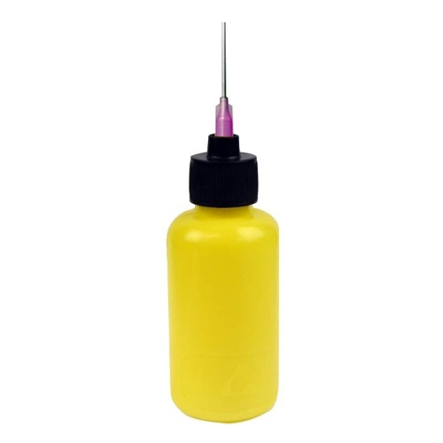 FLUX DISPENSER, DURASTATIC, YELLOW, 2 OZ, 16 GA NEEDLE