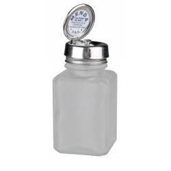 PURE-TOUCH, SS, SQUARE, GLASS CLEAR FROSTED, 4 OZ