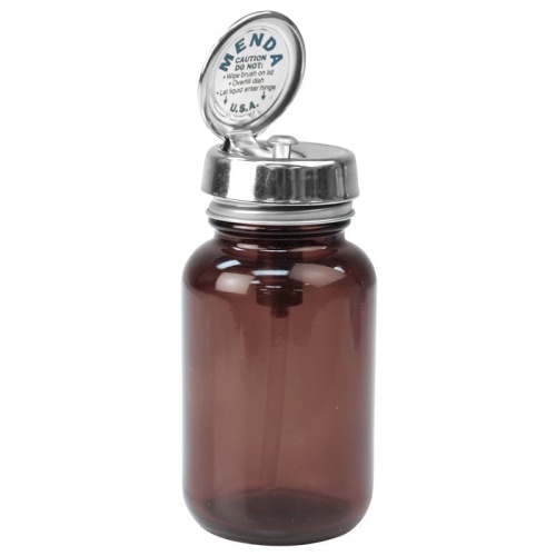 PURE-TOUCH, AMBER GLASS, 4 OZ, IMPACT RESISTANT, PFA STEM