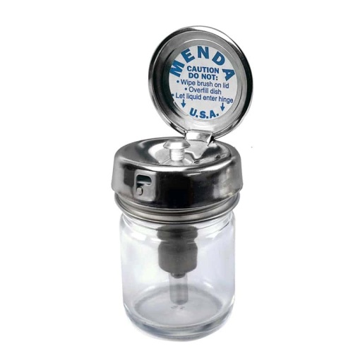 PURE-TAKE, 1 OZ ROUND GLASS BOTTLE WITH PFA STEM
