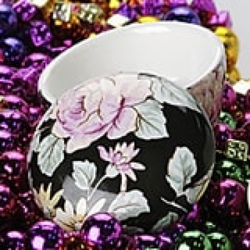 POWDER DISH, VICTORIAN, CERAMIC,
