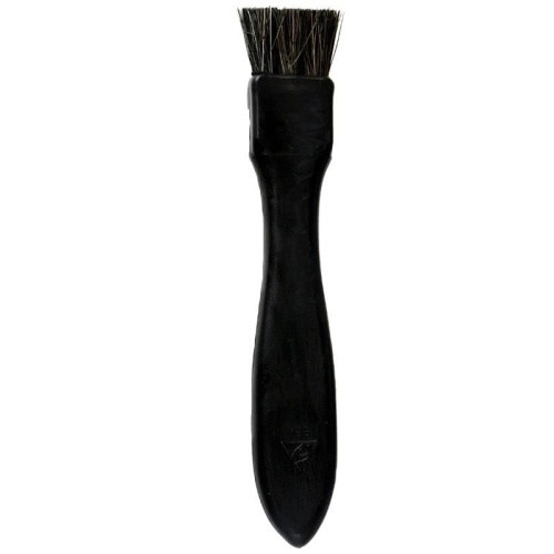 ESD BRUSH, CONDUCTIVE, FLAT HANDLE, BLACK  FIRM BRISTLES, 3/4 IN