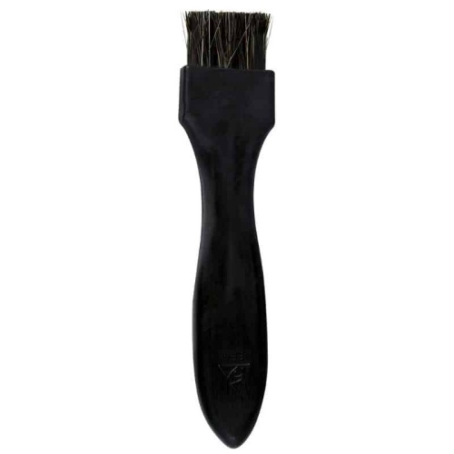 ESD BRUSH, CONDUCTIVE, FLAT HANDLE, BLACK  FIRM BRISTLES, 1 IN