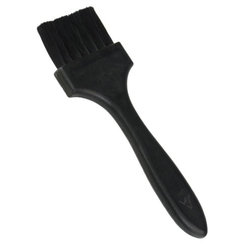 ESD BRUSH, CONDUCTIVE, FLAT HANDLE,  BLACK SOFT NYLON BRISTLES, 2 IN