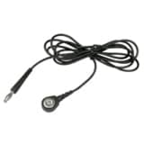 CORD, STRAIGHT WIRE, 4 MM SOCKET, BLACK, 1 MEG, 4 FT