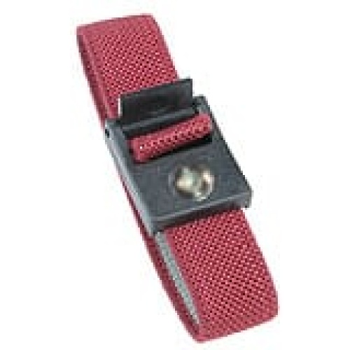 WRIST STRAP, ADJ, 7MM STUD, ECONO, BURGUNDY, NO LOGO