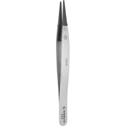 Excelta Tweezers - Replaceable Carbon Fiber .06" x .015" Tip - Straight