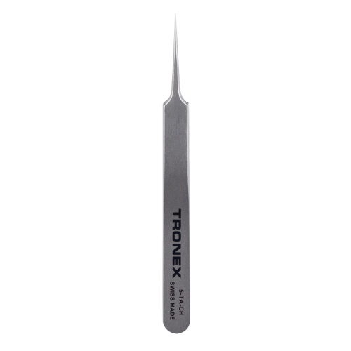 Tronex High Precision Tweezer, Titanium, Straight  Fine Sharp Tip