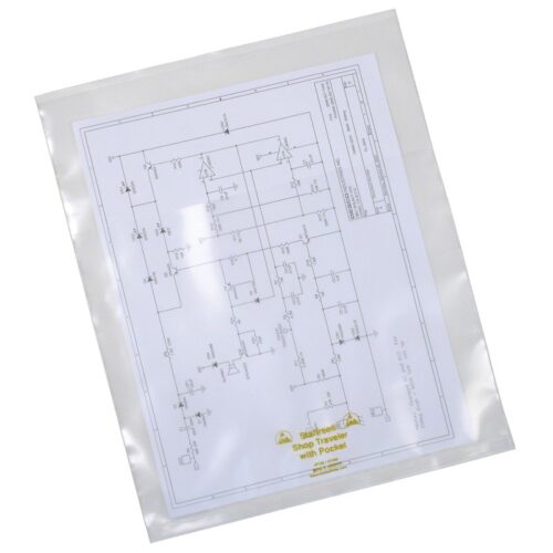 Document Holder, Statfree, 6 Mil, 10 X 12, Ex Pocket, 25/Pk