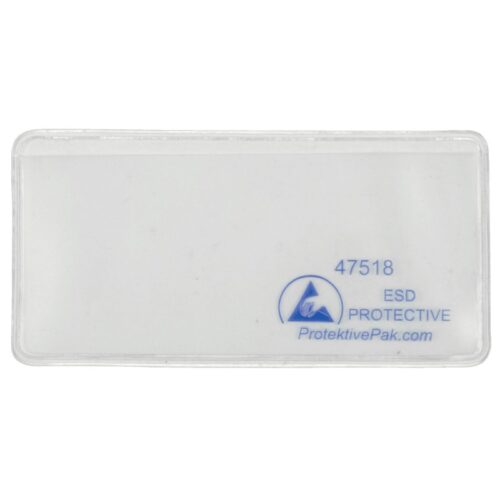 Document Holder, ESD, Static Diss, 4In X 2In, 50 Pk