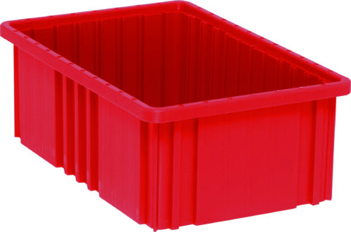 Quantum Storage Dividable Grid Conta in.er Red 16-1/2 in. X 10-7/8 in. X 6 in.