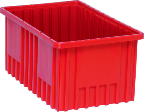 Quantum Storage Dividable Grid Conta in.er Red 16-1/2 in. X 10-7/8 in. X 8 in.