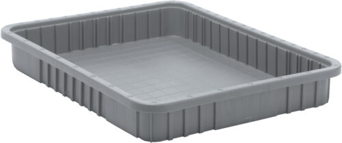 Quantum Storage Dividable Grid Conta in.er Gray 22-1/2 in. X 17-1/2 in. X 3 in.