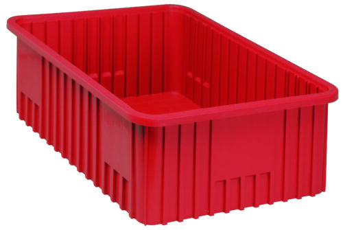 Quantum Storage Dividable Grid Conta in.er Red 22-1/2 in. X 17-1/2 in. X 8 in.