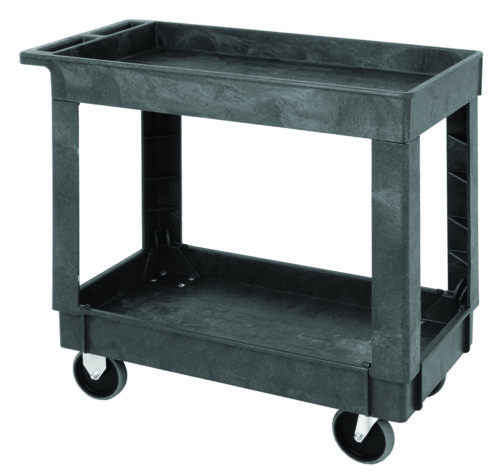 Quantum Storage Small Plastic 2 Shelf Cart