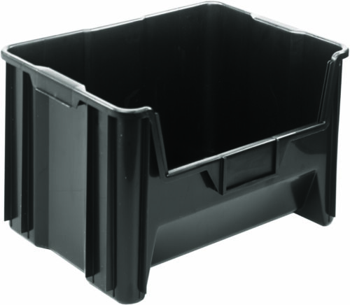 Quantum Storage Heavy Duty Giant Stack Cont Black 15-1/4 in. X 19-7/8 in. X 12-7/16 in.
