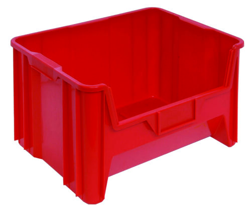 Quantum Storage Heavy Duty Giant Stack Cont Red 15-1/4 in. X 19-7/8 in. X 12-7/16 in.