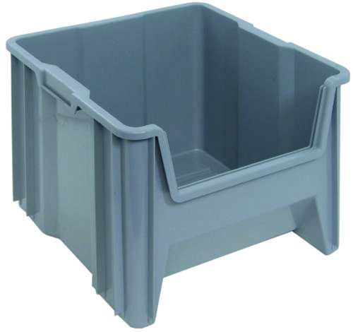 Quantum Storage Heavy Duty Giant Stack Cont Gray 17-1/2 in. X 16-1/2 in. X 12-1/2 in.
