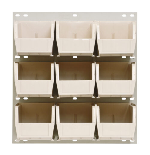 Quantum Storage 18X19 Hc Louvered Panel W/9 Bins Ivory