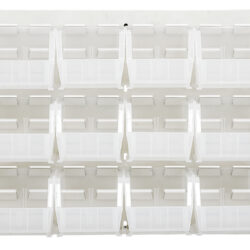 Quantum Storage 36X19 Hc Louvered Panel W/18 Bins Clear