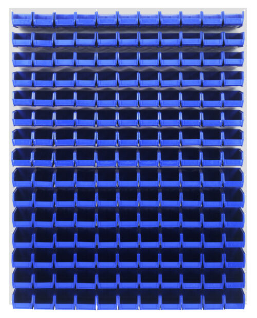 Quantum Storage 48X61 Hc Louvered Panel W/165 Bins Blue